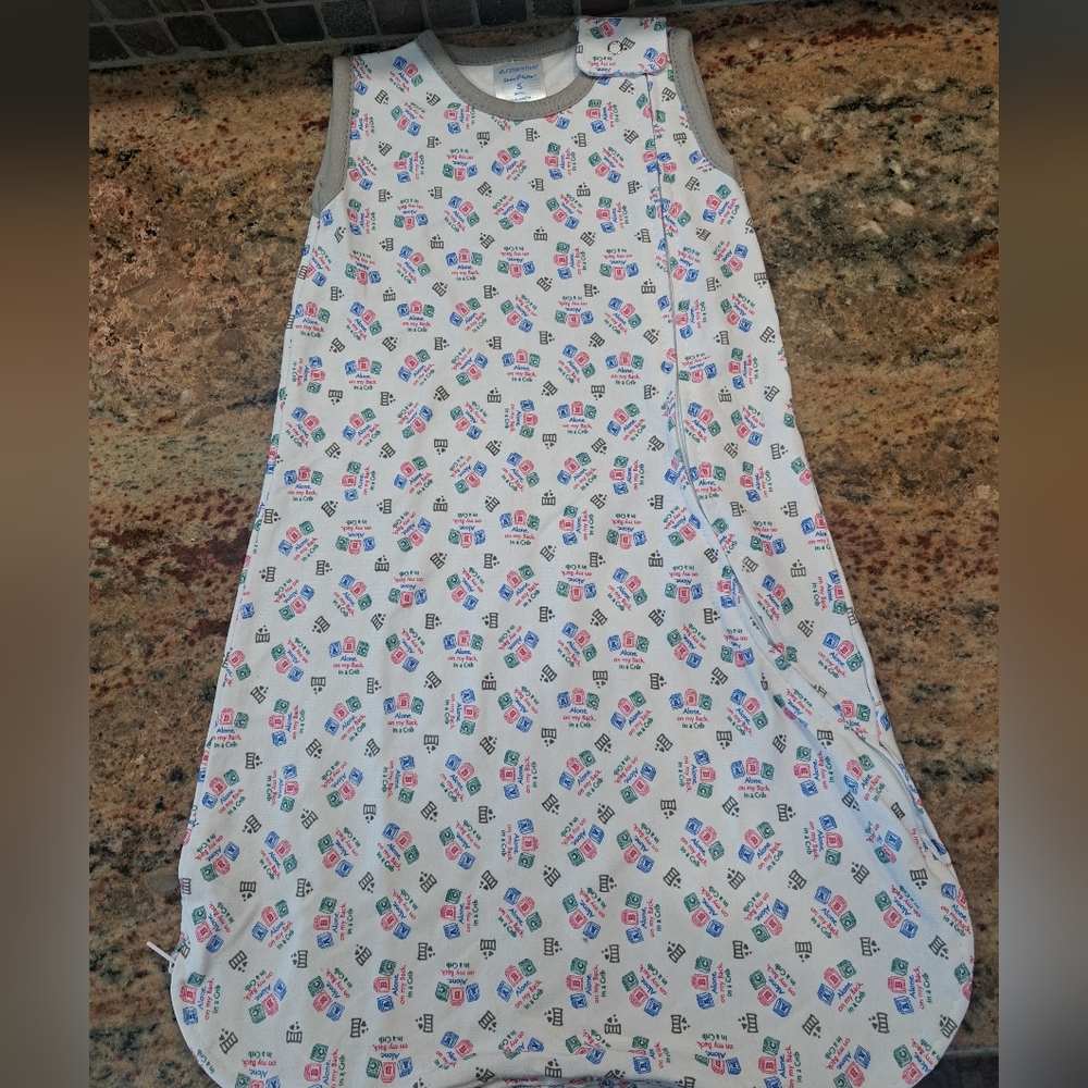 Cribs For Kids Snoozette Wearable Blanket White Sz XS 0-3 months Cotton Zipper